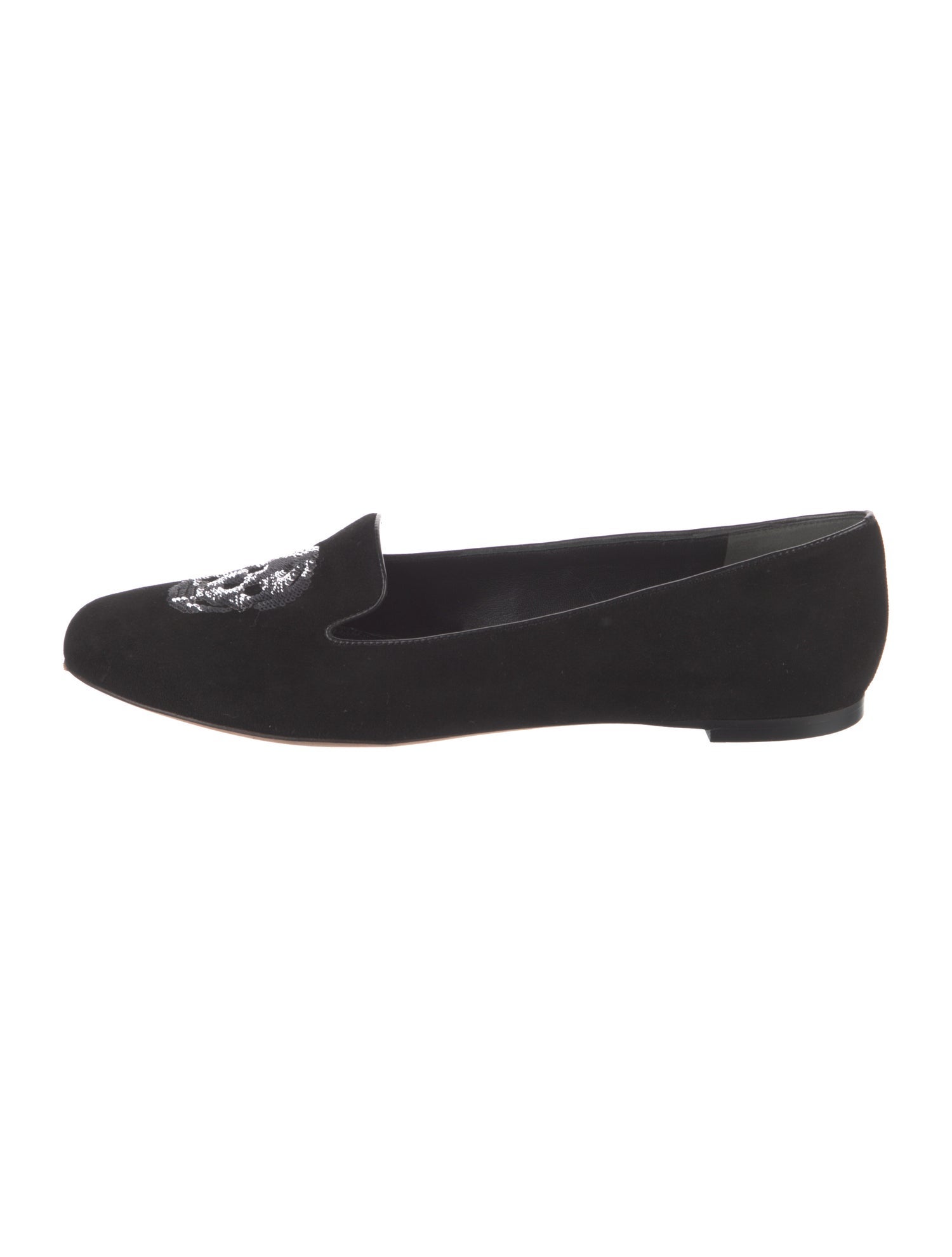 Alexander McQueen Skull Suede Loafers