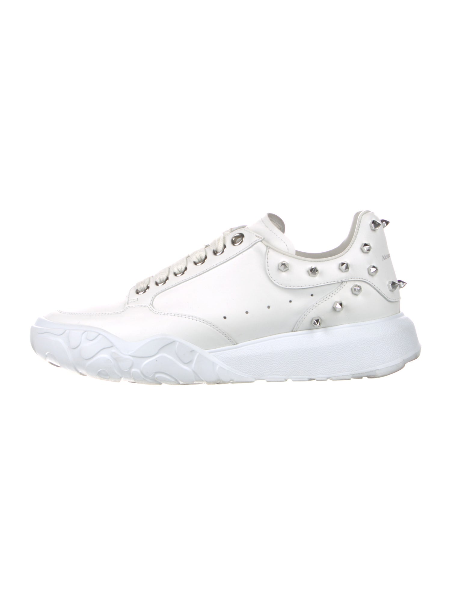 Alexander McQueen Leather Studded Accents Sneakers