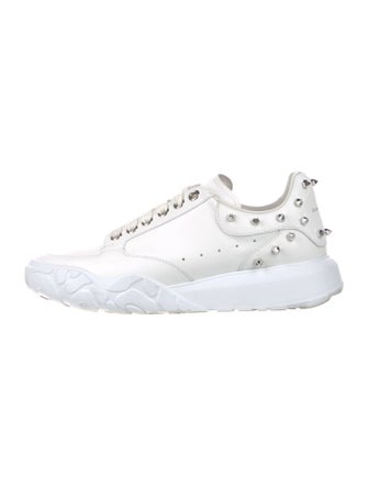 Alexander McQueen Leather Studded Accents Sneakers