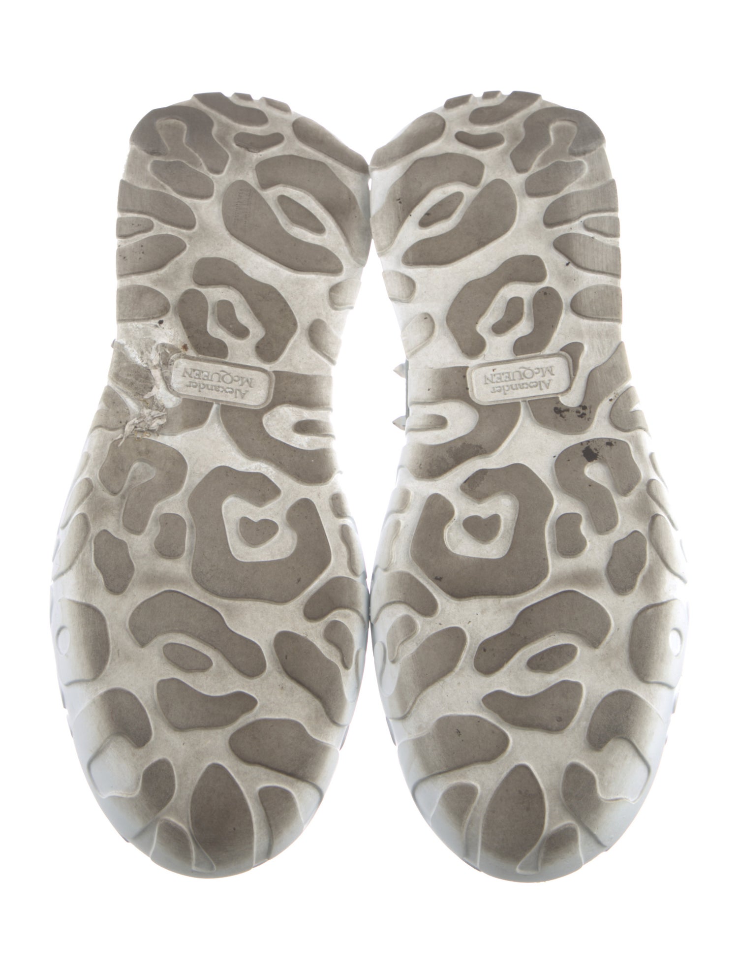 Alexander McQueen Leather Studded Accents Sneakers