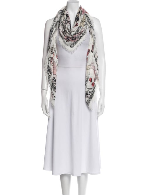 Alexander McQueen Silk Floral Print Scarf