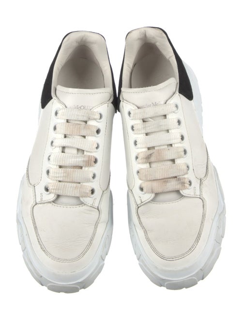 Alexander McQueen Leather Colorblock Pattern Sneakers