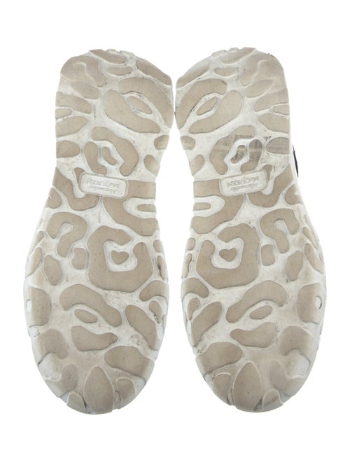 Alexander McQueen Leather Colorblock Pattern Sneakers