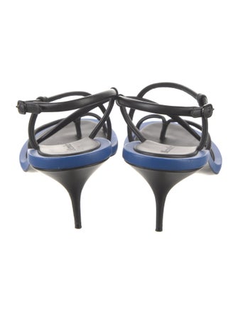 Alexander McQueen Leather Slingback Sandals