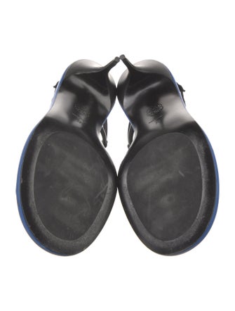 Alexander McQueen Leather Slingback Sandals