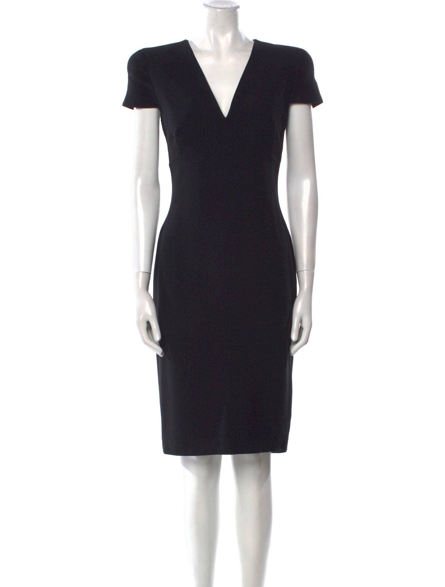 Alexander McQueen V-Neck Midi Length Dress