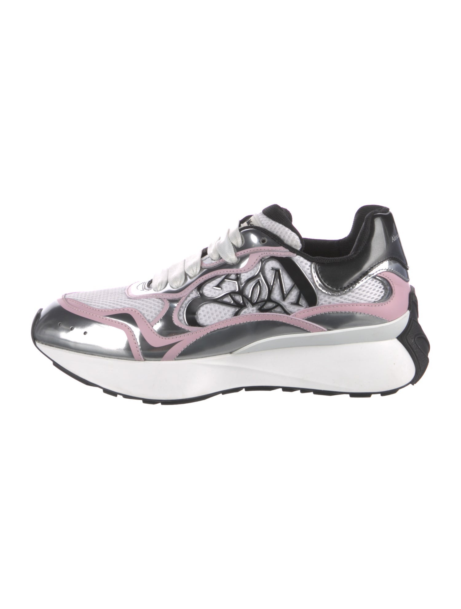 Alexander McQueen Mesh Printed Chunky Sneakers