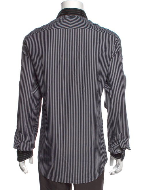 Alexander McQueen Striped Long Sleeve Dress Shirt