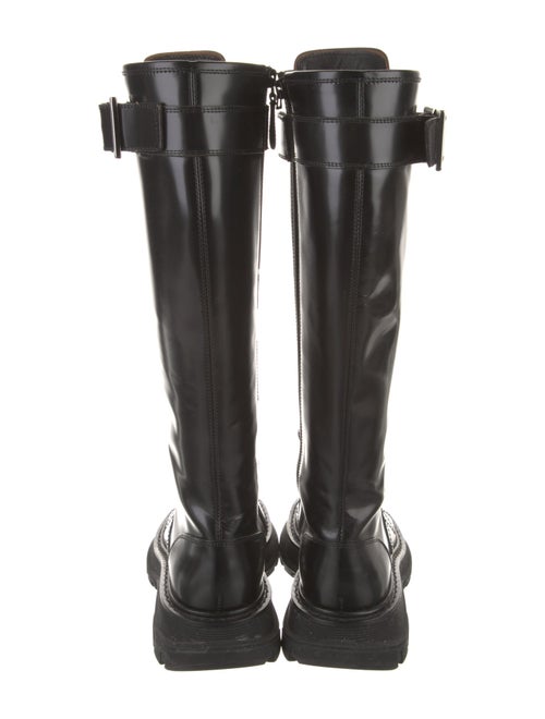 Alexander McQueen Leather Lace-Up Boots