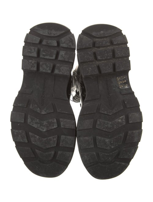 Alexander McQueen Leather Lace-Up Boots