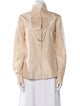 Alexander McQueen Silk Mock Neck Blouse