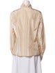 Alexander McQueen Silk Mock Neck Blouse