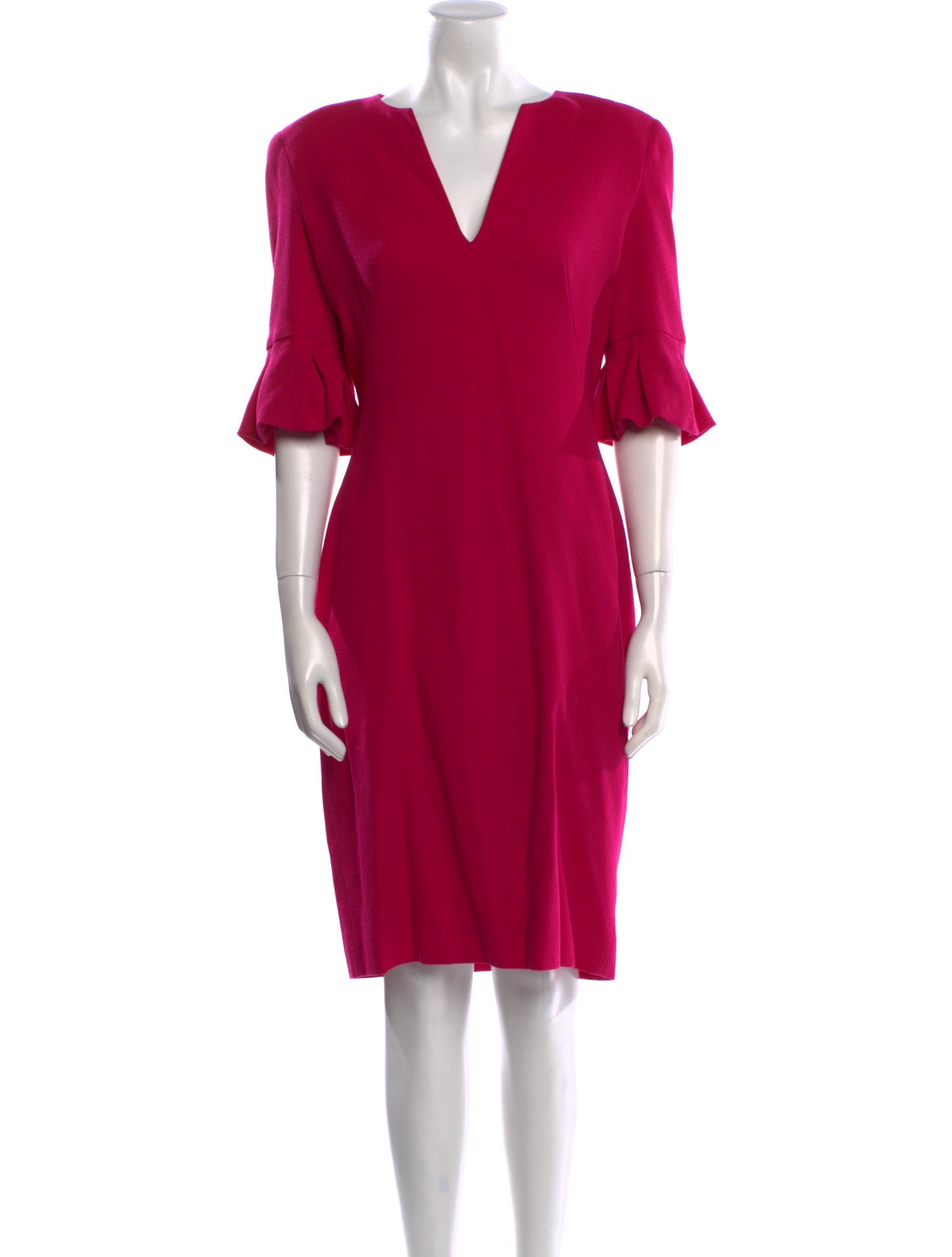Alexander McQueen Wool Knee-Length Dress