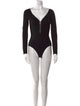 Alexander McQueen V-Neck Long Sleeve Bodysuit