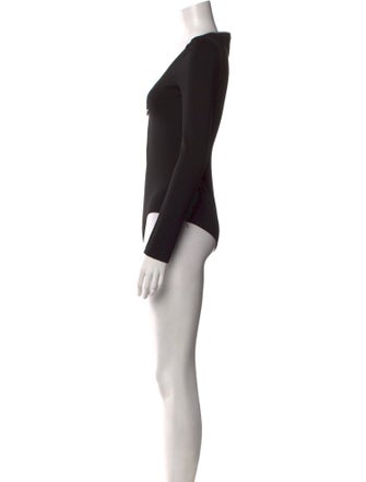 Alexander McQueen V-Neck Long Sleeve Bodysuit