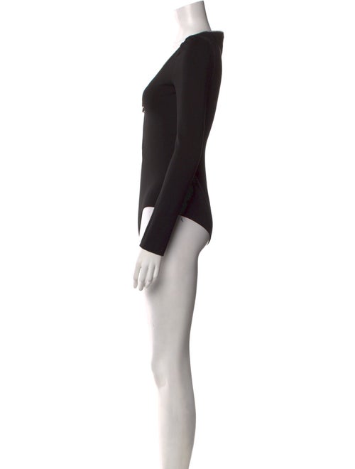 Alexander McQueen V-Neck Long Sleeve Bodysuit