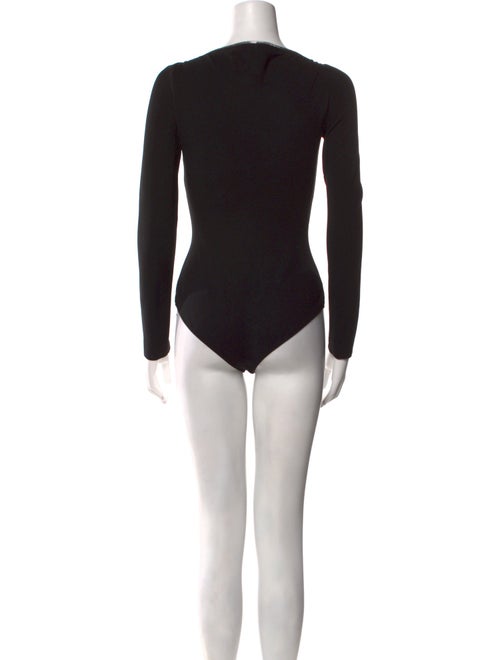 Alexander McQueen V-Neck Long Sleeve Bodysuit