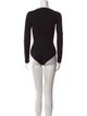 Alexander McQueen V-Neck Long Sleeve Bodysuit