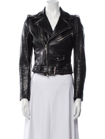 Alexander McQueen Leather Biker Jacket