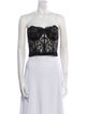Alexander McQueen Strapless Crop Top