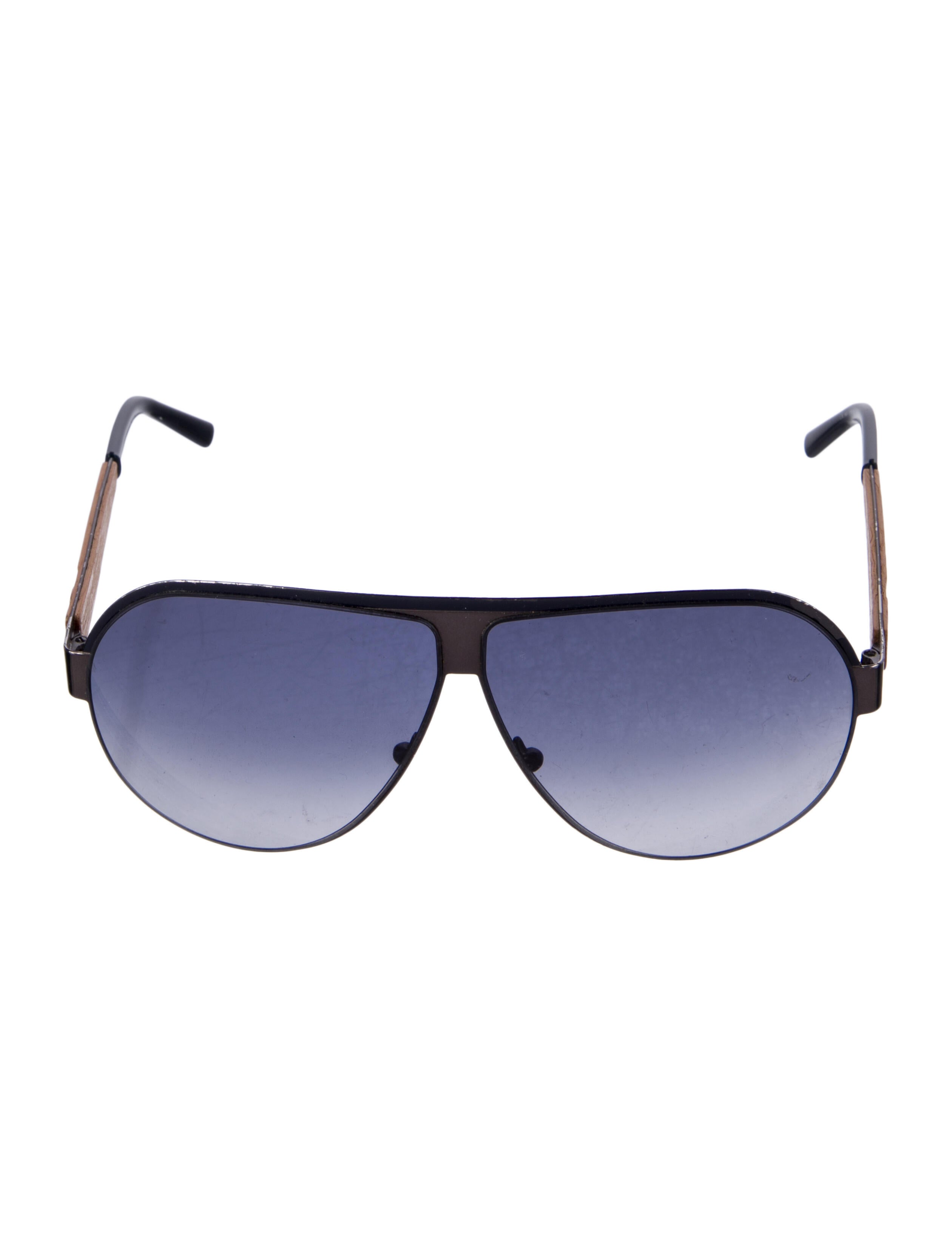 Alexander McQueen Aviator Gradient Sunglasses