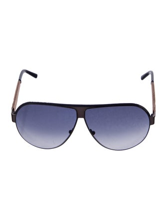 Alexander McQueen Aviator Gradient Sunglasses