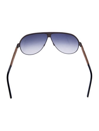 Alexander McQueen Aviator Gradient Sunglasses