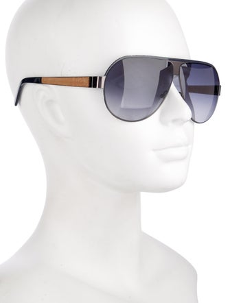 Alexander McQueen Aviator Gradient Sunglasses