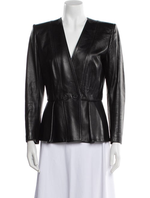 Alexander McQueen Leather Evening Jacket