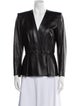 Alexander McQueen Leather Evening Jacket