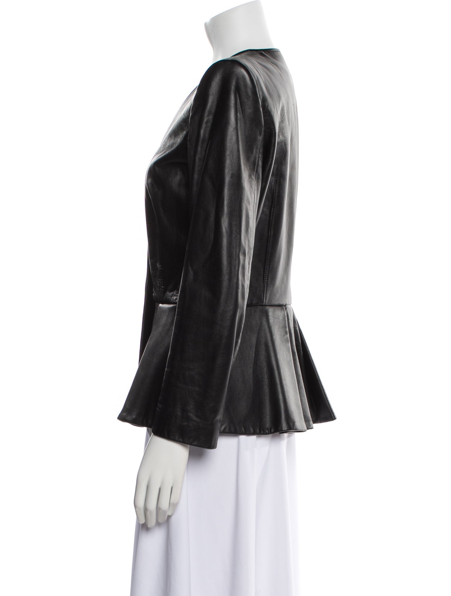 Alexander McQueen Leather Evening Jacket