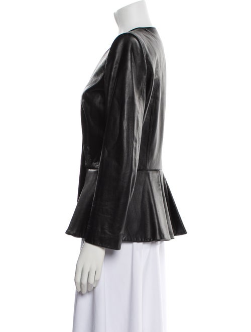 Alexander McQueen Leather Evening Jacket