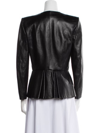 Alexander McQueen Leather Evening Jacket