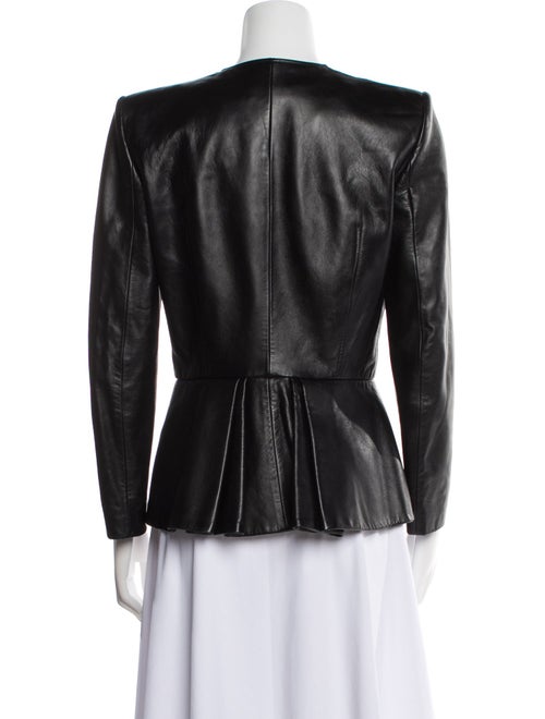 Alexander McQueen Leather Evening Jacket