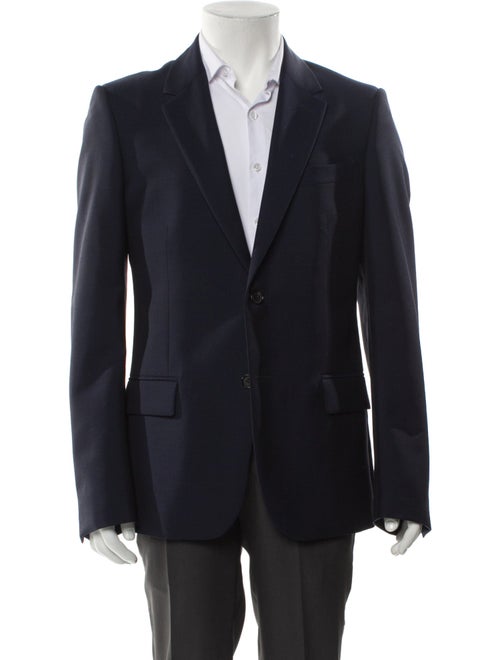 Alexander McQueen Wool Embroidered Accent Blazer