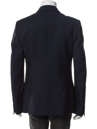 Alexander McQueen Wool Embroidered Accent Blazer
