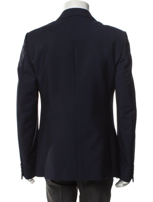 Alexander McQueen Wool Embroidered Accent Blazer