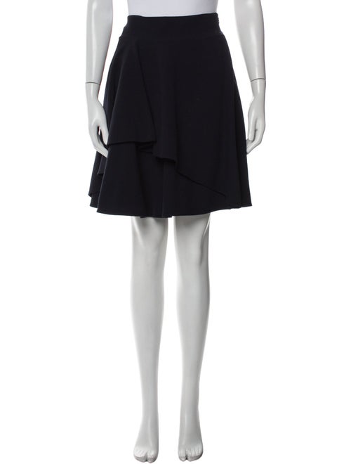 Alexander McQueen Pleated Accents Knee-Length Skirt