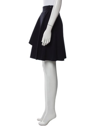 Alexander McQueen Pleated Accents Knee-Length Skirt