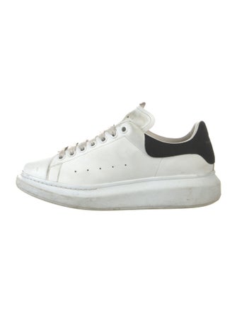 Alexander McQueen Leather Colorblock Pattern Sneakers