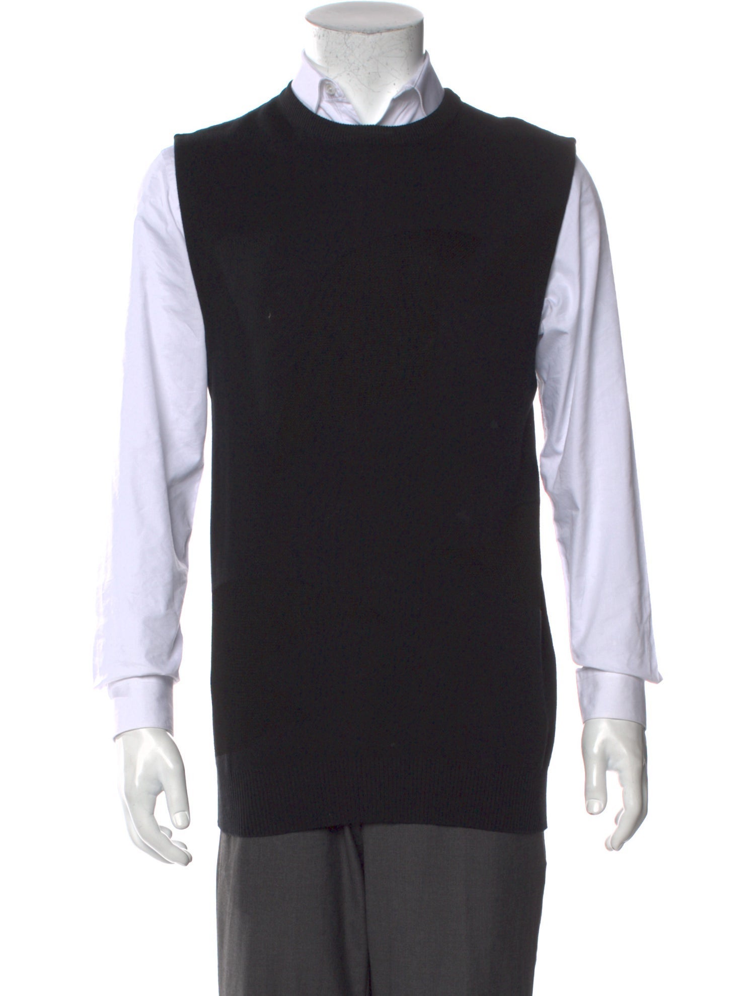 Alexander McQueen Crew Neck Sleeveless Sweater Vest