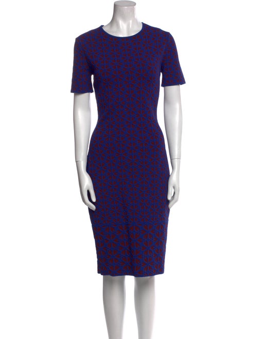 Alexander McQueen Printed Midi Length Dress