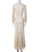 Alexander McQueen V-Neck Long Dress