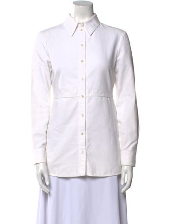 Alexander McQueen Long Sleeve Button-Up Top