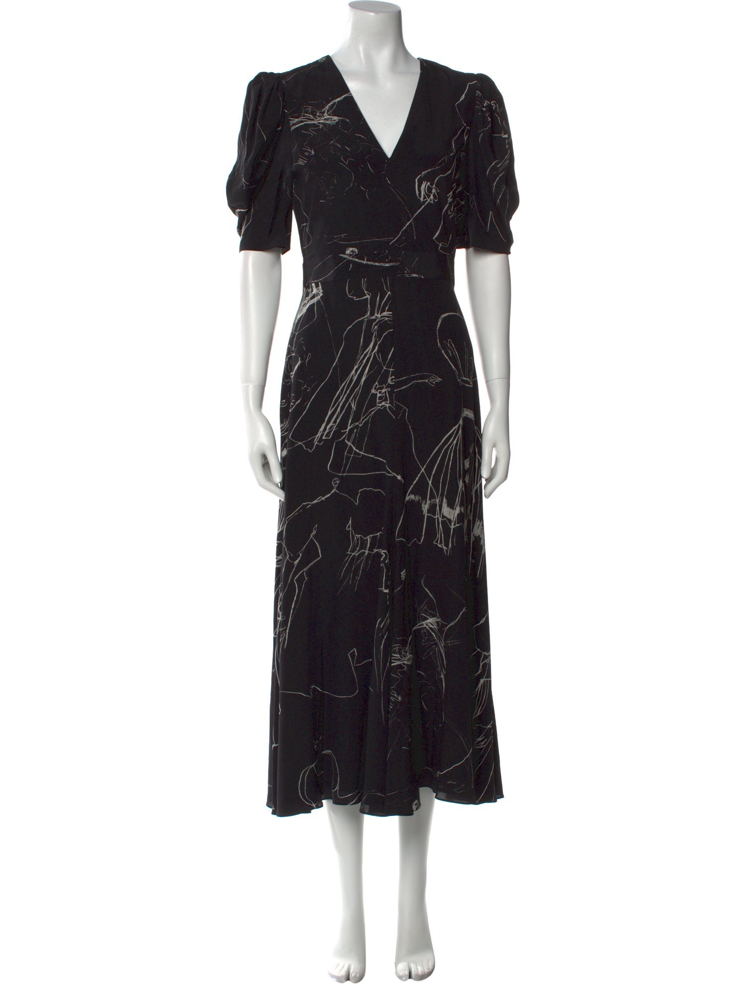 Alexander McQueen Silk Long Dress
