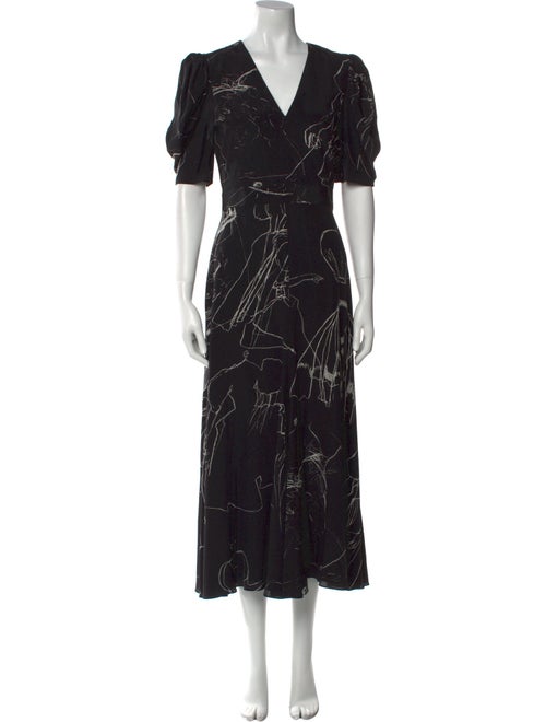 Alexander McQueen Silk Long Dress