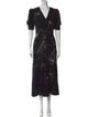 Alexander McQueen Silk Long Dress