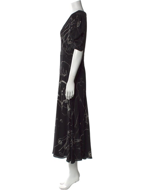 Alexander McQueen Silk Long Dress