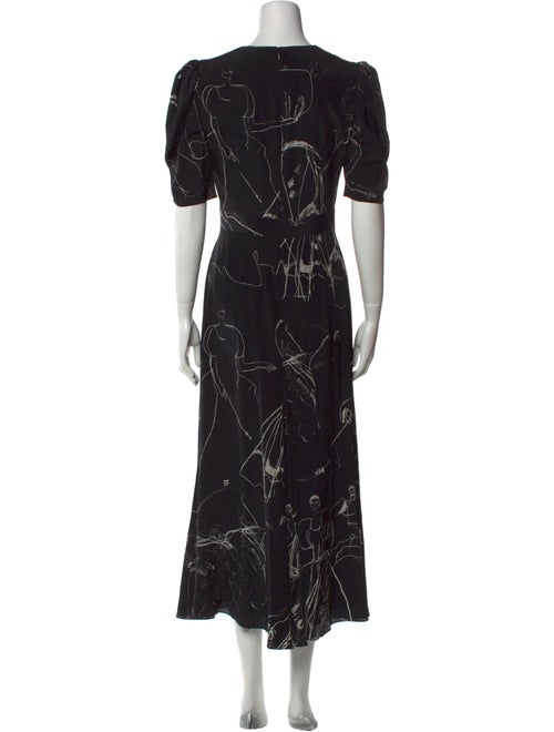Alexander McQueen Silk Long Dress