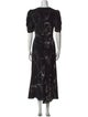Alexander McQueen Silk Long Dress